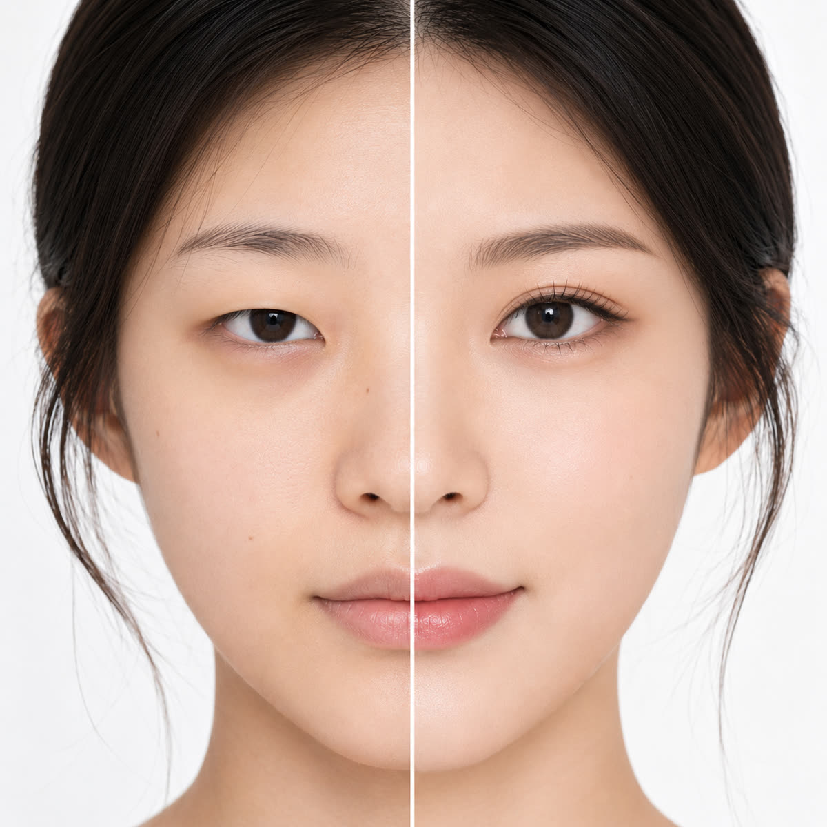 Nano Double Eyelid Suture — before and after